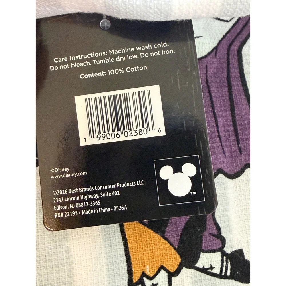 Disney Nightmare Before Christmas Jack Sally Kitchen Towel Cotton 15x25 New